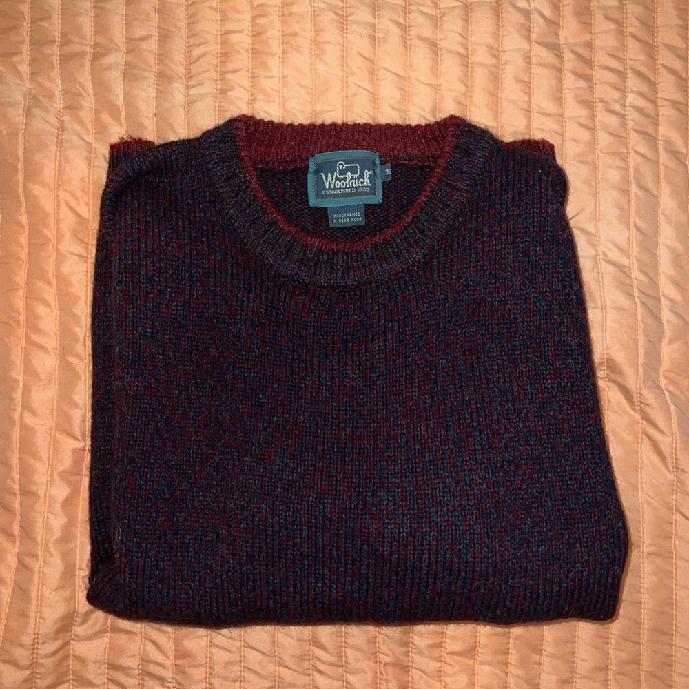 Mens Medium Woolrich Wool Crewneck Sweater
